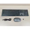 Teclado y Ratón Inalámbrico - Amazon Basics - Ultracompacto Negro