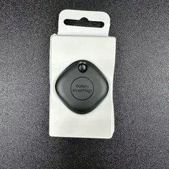 Person using smartphone to locate Galaxy SmartTag