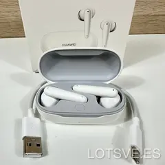 Piezas de reemplazo Huawei FreeBuds SE: auriculares individuales y estuche de carga en colores blanco