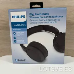 Auriculares inalámbricos Philips Headphones 4000 Series TAH4205 en color negro con diseño plegable