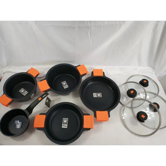 BRA Efficient: Batería de Cocina 5 Piezas de Aluminio Fundido Antiadherente