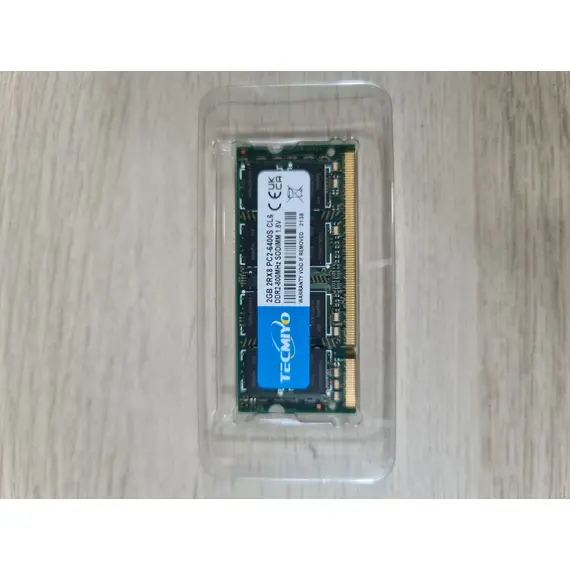Memoria RAM TECMIYO 2GB PC2 6400 DDR2 800 SODIMM 200Pin