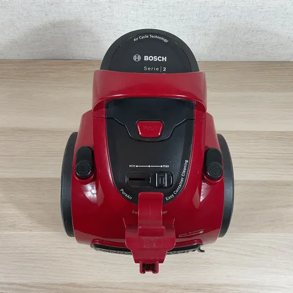 Aspirador sin Bolsa Bosch Hogar Ultra-Compacto HEPA H12 Rojo/Negro