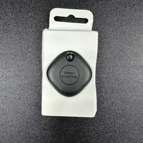 Person using smartphone to locate Galaxy SmartTag