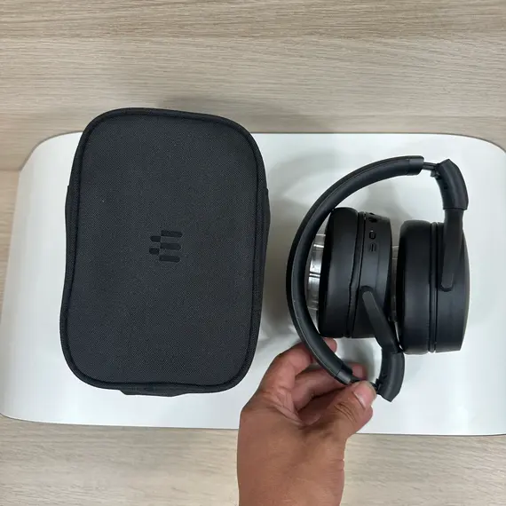 Sennheiser Epos Adapt 360 headphones with USB-C cable for charging and audio connection