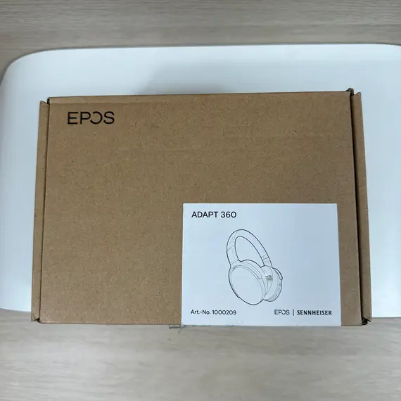 Sennheiser Epos Adapt 360 headphones with USB-C cable for charging and audio connection