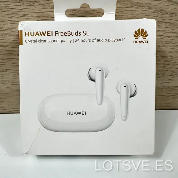 Piezas de reemplazo Huawei FreeBuds SE: auriculares individuales y estuche de carga en colores blanco